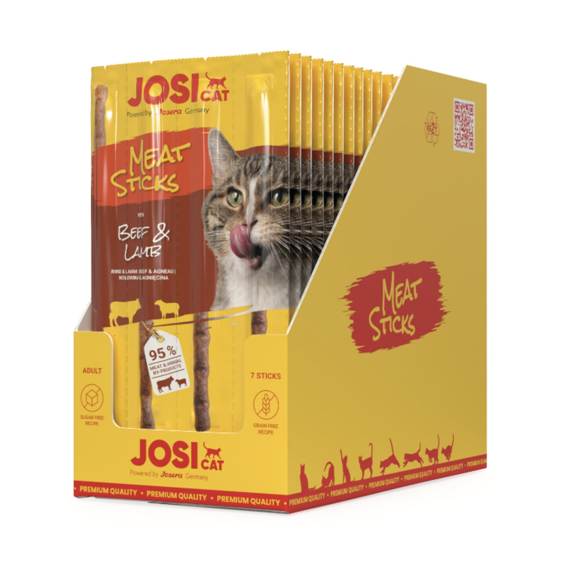 Josera JosiCat Meat Sticks Beef &amp; Lamb, Katzensnack