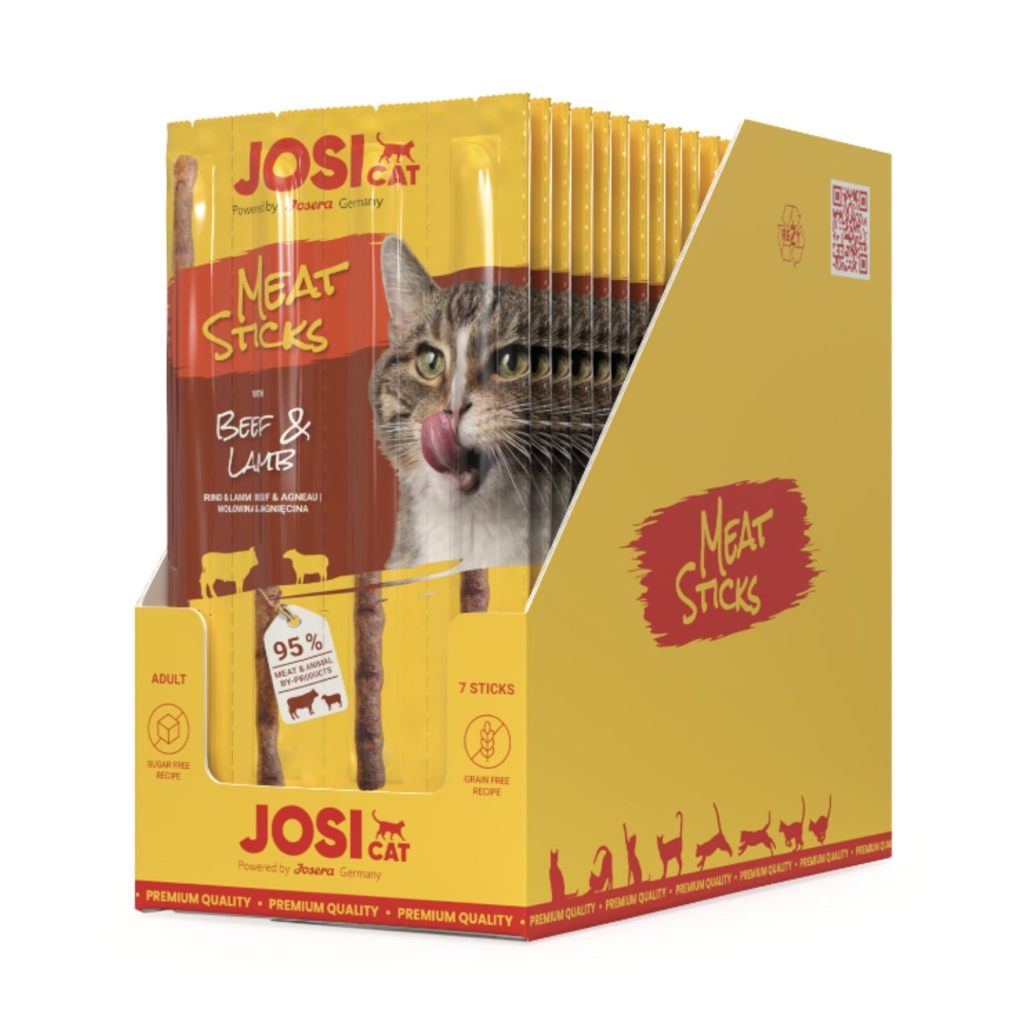 Josera JosiCat Meat Sticks Beef &amp; Lamb, Katzensnack - Woofshack