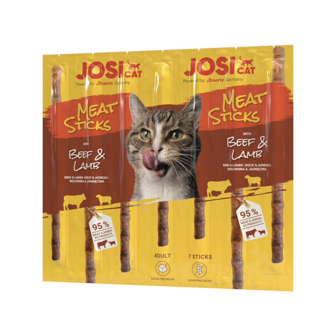 Josera JosiCat Meat Sticks Beef &amp; Lamb, Katzensnack - Woofshack