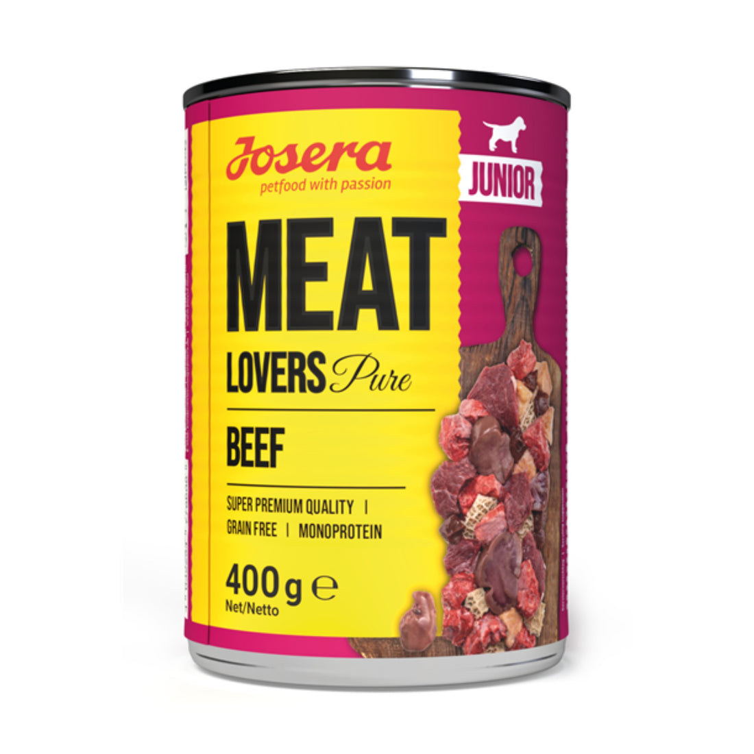 Josera Meat Lovers Junior Pure Beef, Welpen Nassfutter