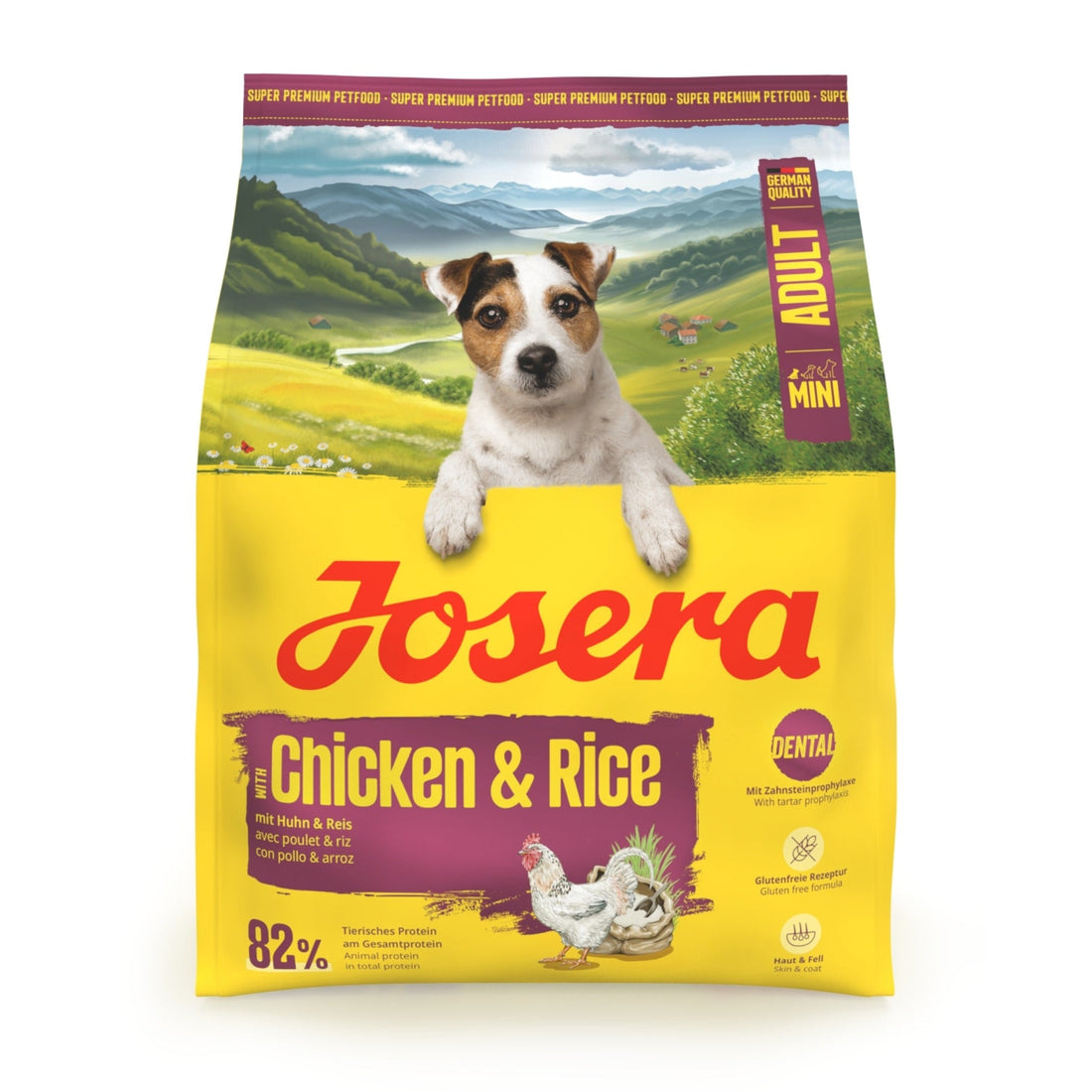 Josera Mini Adult Chicken &amp; Rice, Hunde Trockenfutter - Woofshack