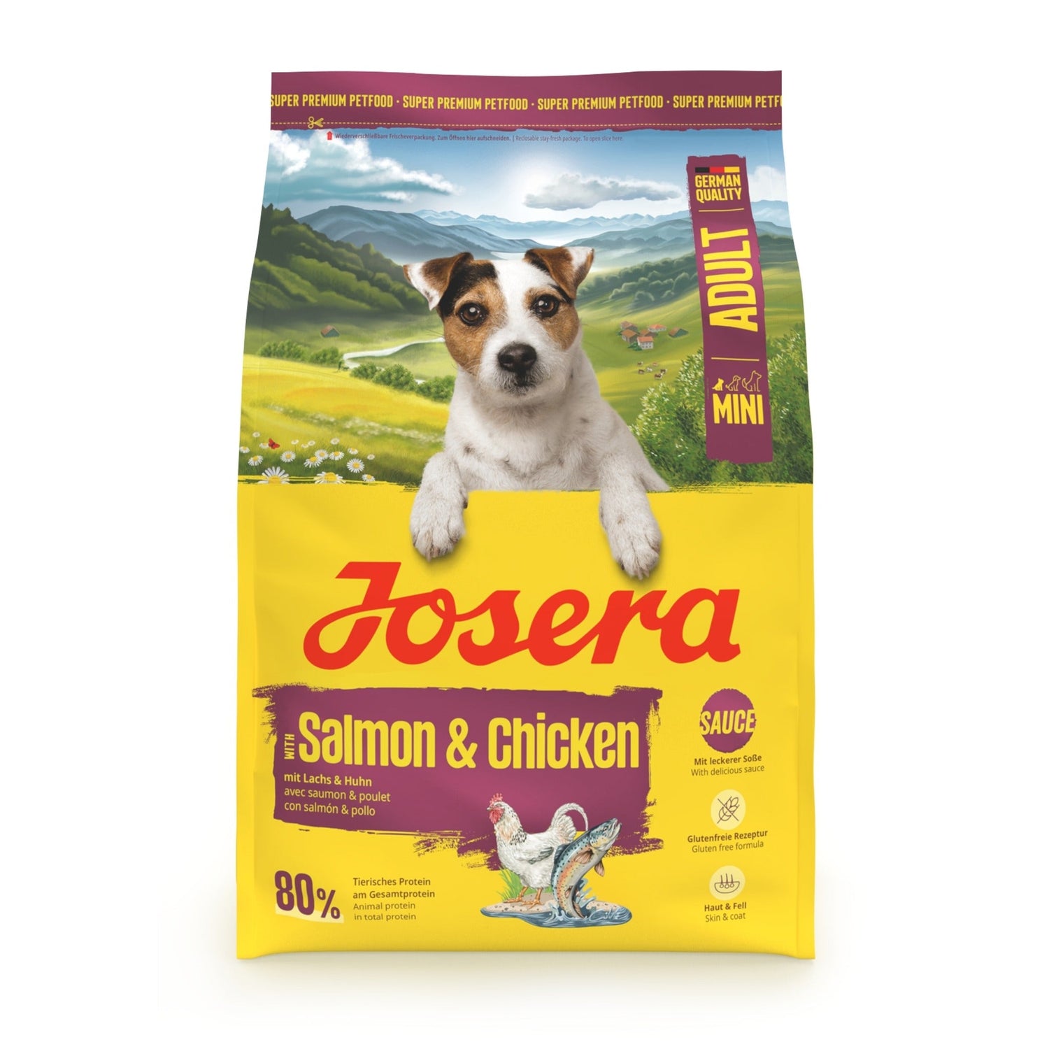 Josera Mini Adult Salmon &amp; Chicken, Hunde Trockenfutter - Woofshack