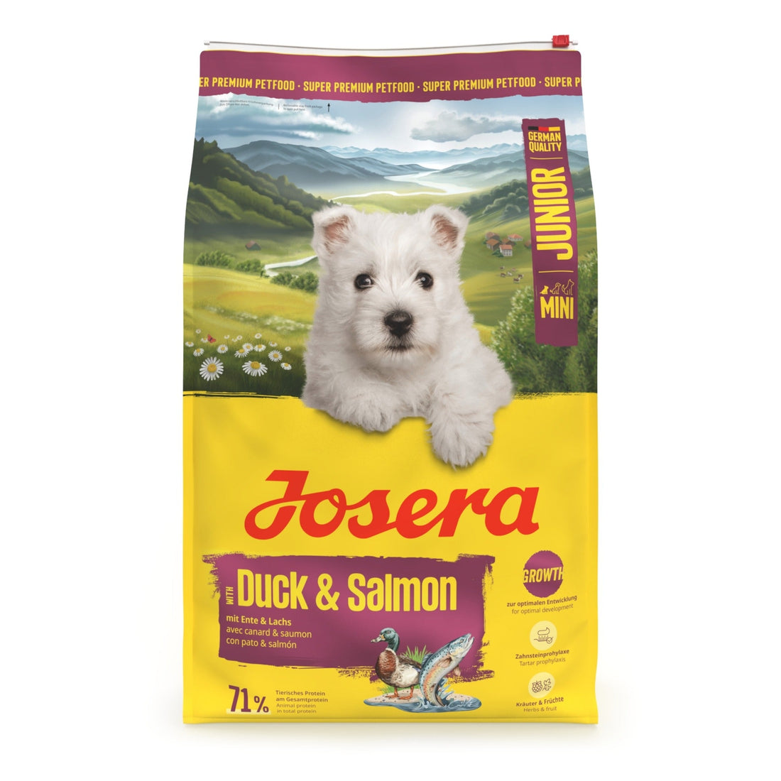 Josera Mini Junior Duck &amp; Salmon, Welpen Trockenfutter - Woofshack