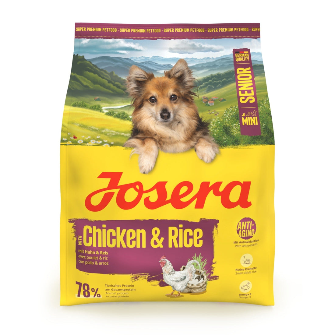 Josera Mini Senior Chicken &amp; Rice, Hunde Trockenfutter - Woofshack