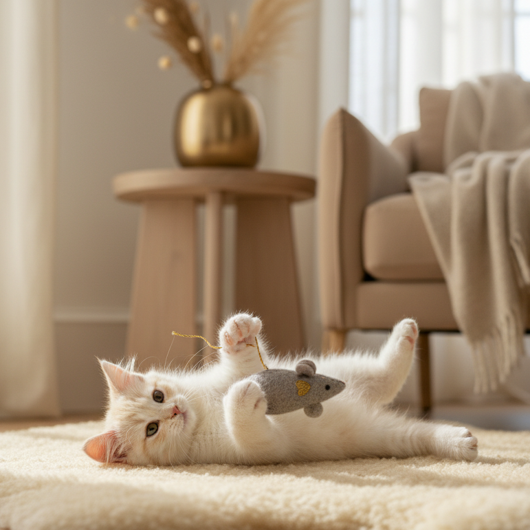 Kätzchen beim Spielen