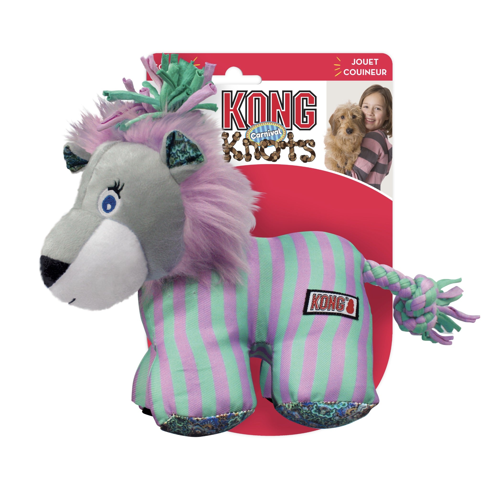 Kong Knots Carnival Lion, Hundespielzeug - Woofshack