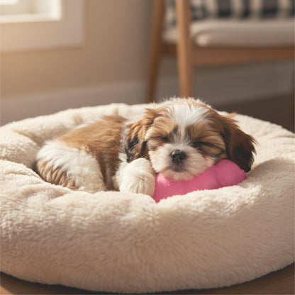 Kong Puppy Kauspielzeug aus Naturkautschuk – Welpensicheres Kau - &amp; Intelligenzspielzeug für gesunde Zähne &amp; entspanntes Zahnwachstum - Woofshack