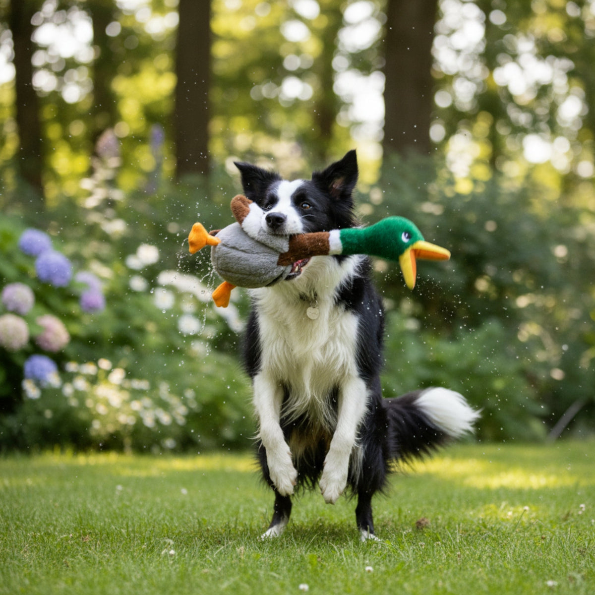 KONG Shakers Honkers Ente – Interaktives Quietsch - Hundespielzeug mit extralangem Hals für stundenlangen Schüttel - &amp; Apportierspaß - Woofshack