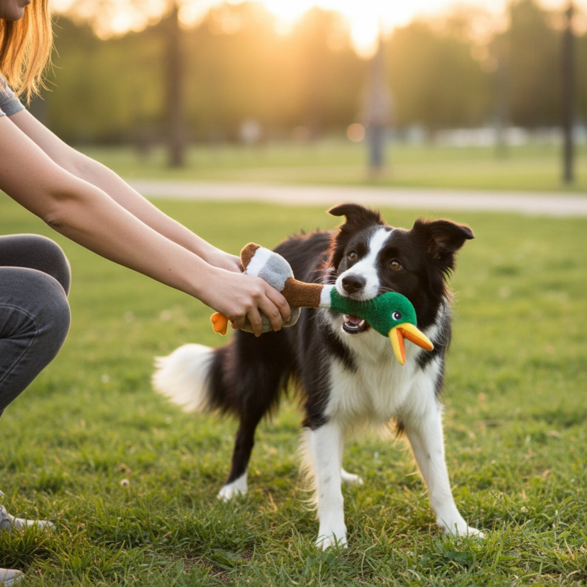KONG Shakers Honkers Ente – Interaktives Quietsch - Hundespielzeug mit extralangem Hals für stundenlangen Schüttel - &amp; Apportierspaß - Woofshack