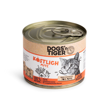 Tiger Gesundes Nassfutter mit <br>Pute (200g) 200g Köstlich