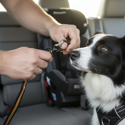 Kurgo Direct to Seatbelt Swivel Tether Hundeautogurt mit 360° Drehgelenk – Sicher im Auto mit Hund - Woofshack