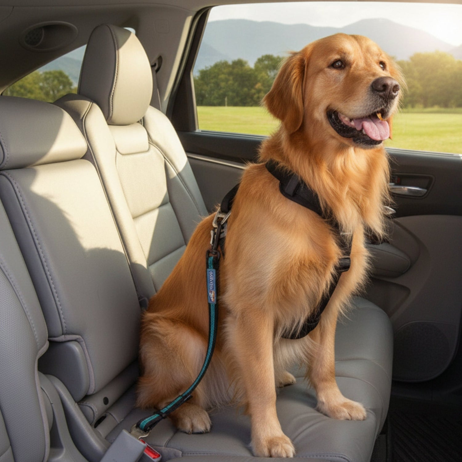 Kurgo Direct to Seatbelt Swivel Tether Hundeautogurt mit 360° Drehgelenk – Sicher im Auto mit Hund - Woofshack