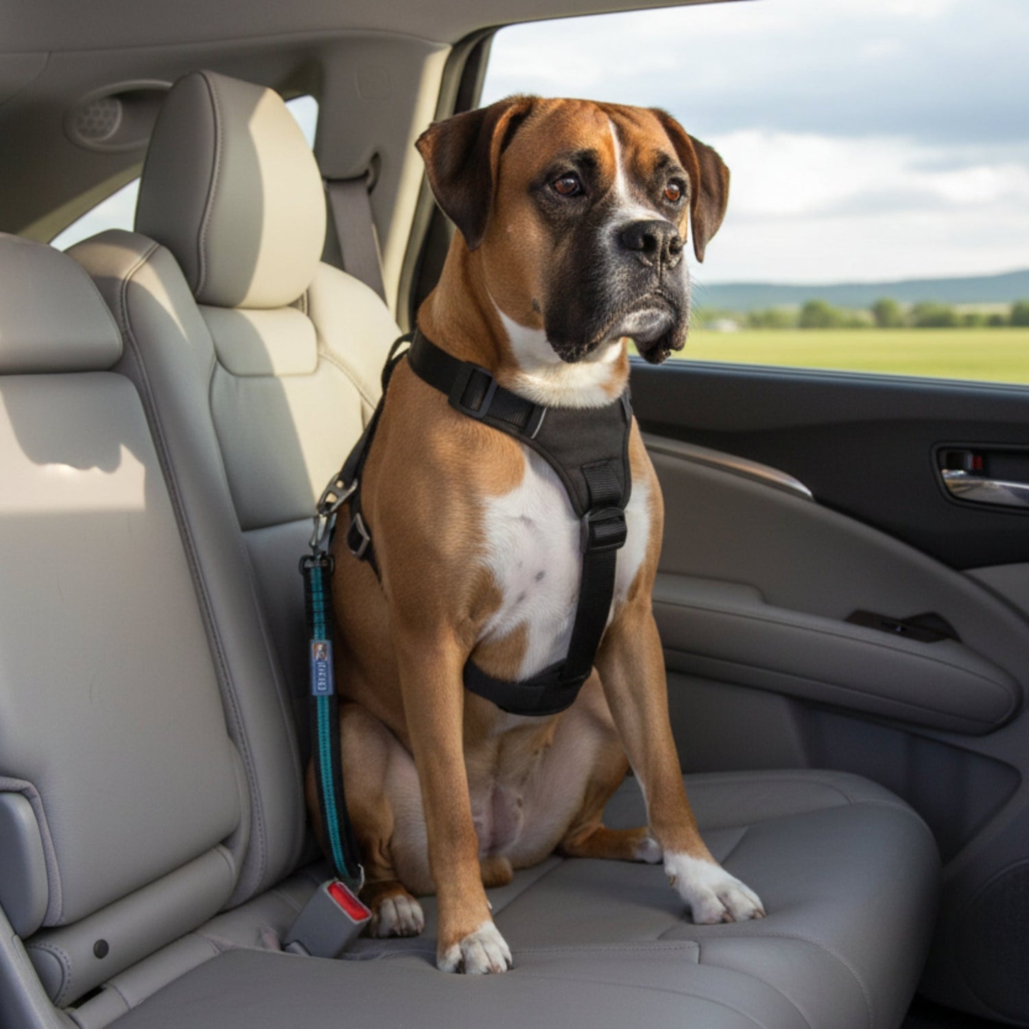 Kurgo Direct to Seatbelt Swivel Tether Hundeautogurt mit 360° Drehgelenk – Sicher im Auto mit Hund - Woofshack