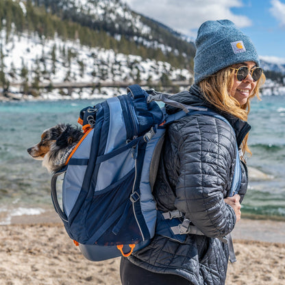 Kurgo G - Train Hunderucksack – Premium Transportrucksack mit Sicherheitsgurt - Befestigung für komfortables Reisen mit kleinen &amp; mittelgroßen Hunden - Woofshack