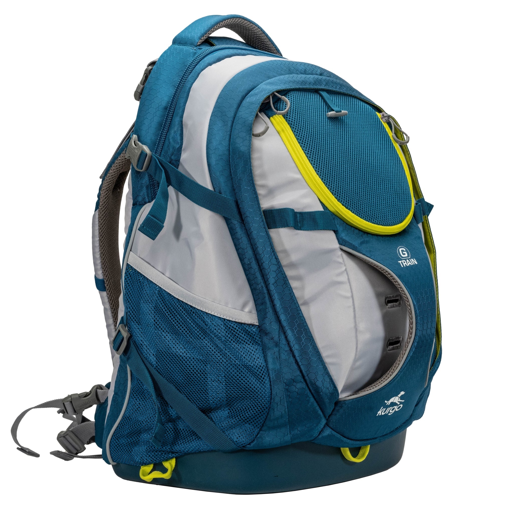 Kurgo G - Train Hunderucksack – Premium Transportrucksack mit Sicherheitsgurt - Befestigung für komfortables Reisen mit kleinen &amp; mittelgroßen Hunden - Woofshack