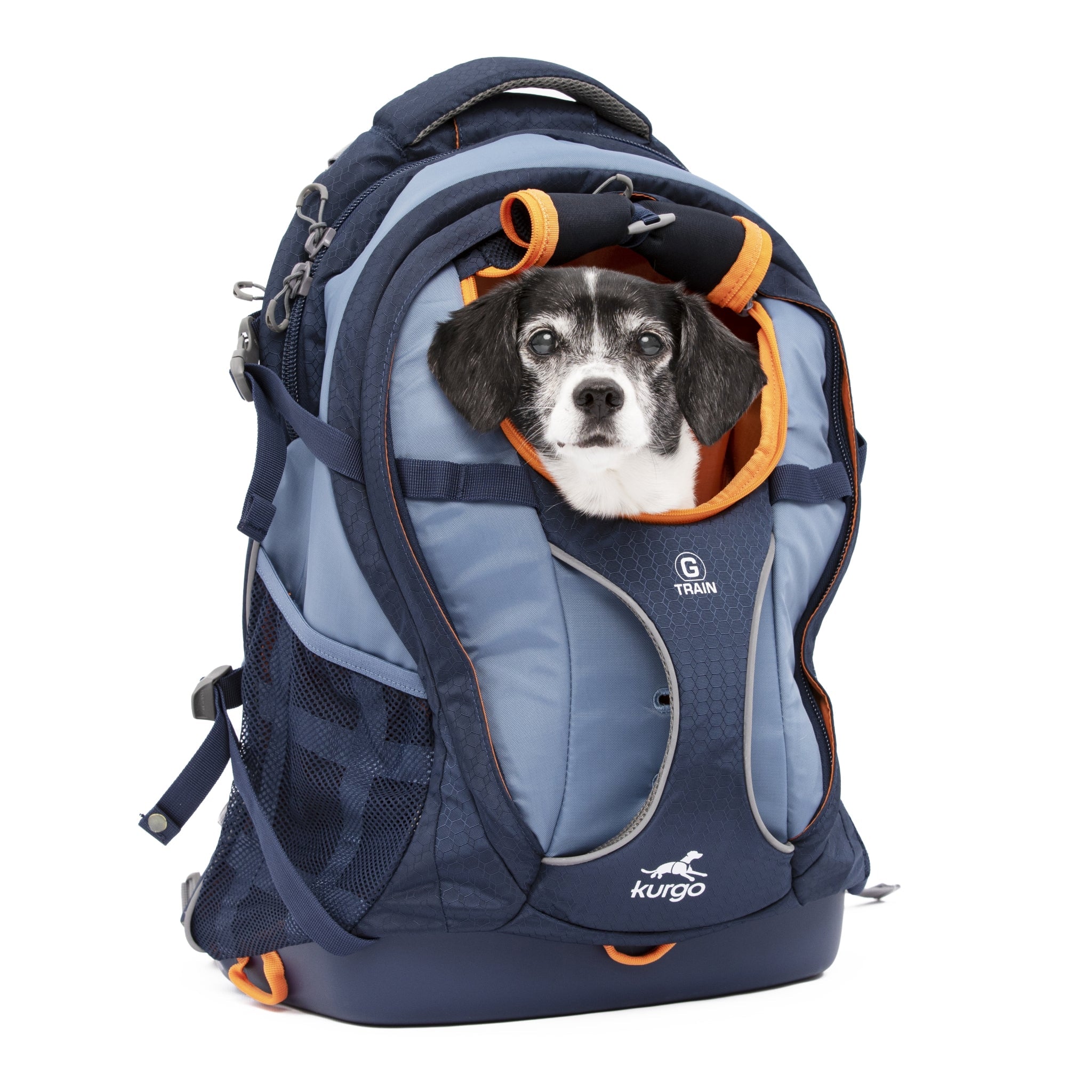 Kurgo G - Train Hunderucksack – Premium Transportrucksack mit Sicherheitsgurt - Befestigung für komfortables Reisen mit kleinen &amp; mittelgroßen Hunden - Woofshack