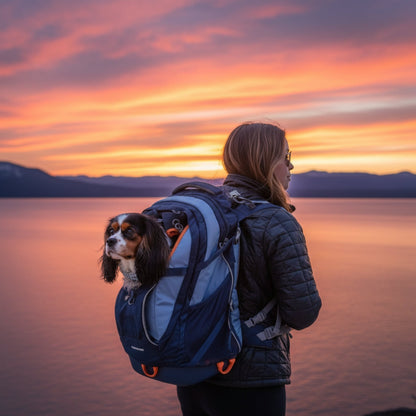 Kurgo G - Train Hunderucksack – Premium Transportrucksack mit Sicherheitsgurt - Befestigung für komfortables Reisen mit kleinen &amp; mittelgroßen Hunden - Woofshack