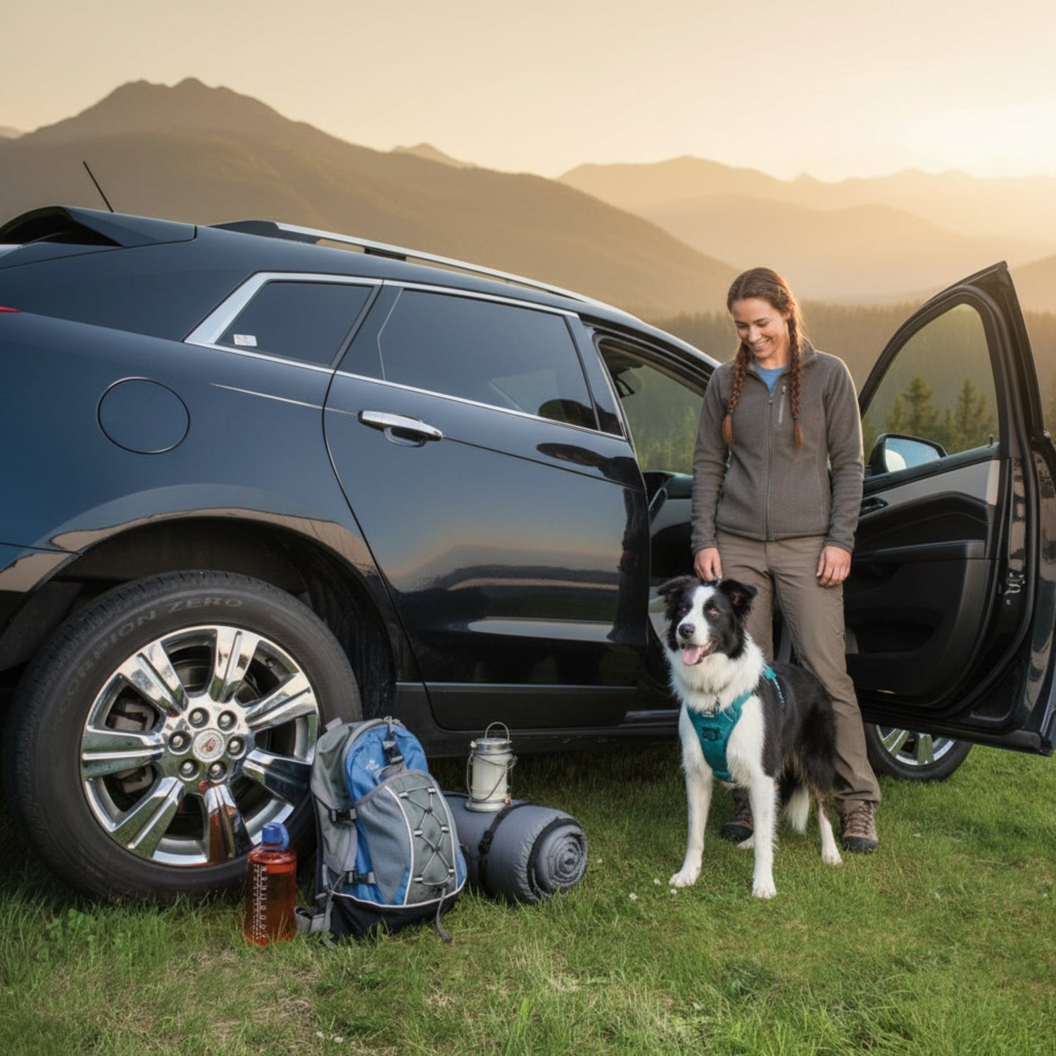 Kurgo Tru - Fit Hundegeschirr – Sicheres Auto - Sicherheitsgeschirr mit Crashtest - Zertifizierung - Woofshack