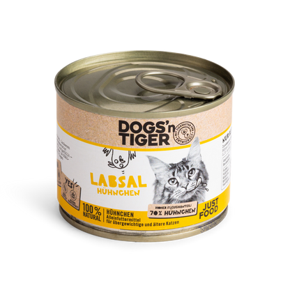 Tiger Gesundes Nassfutter mit <br>Huhn für übergewichtige und ältere Katzen (200g) 200g Labsal