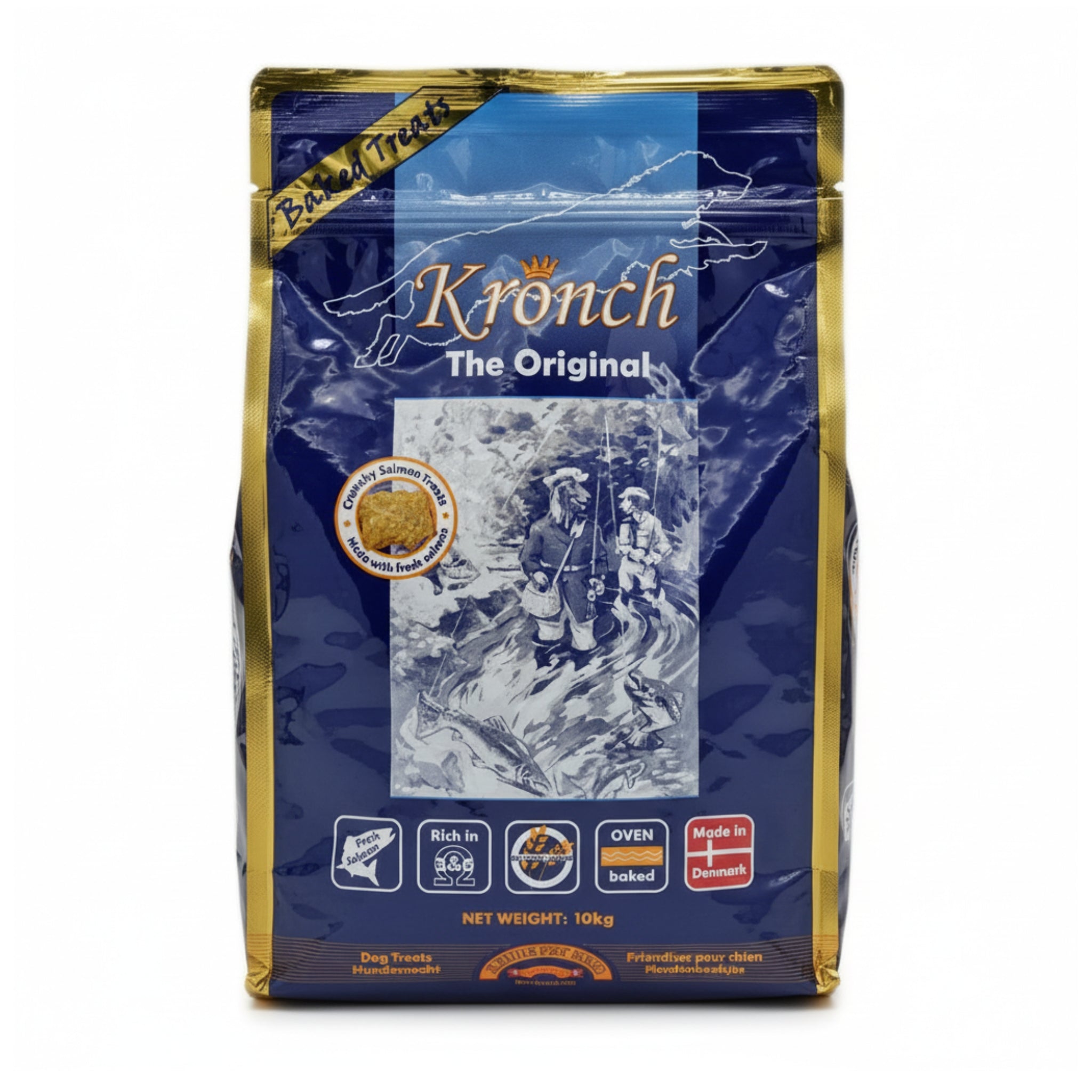 Lakse Kronch Original Hundesnack – Getreidefreie Lachsleckerlis für Hunde - Woofshack