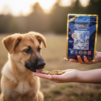 Lakse Kronch Original Hundesnack – Getreidefreie Lachsleckerlis für Hunde - Woofshack