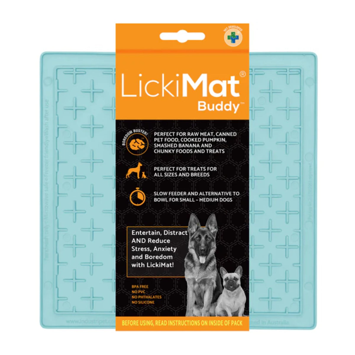 LickiMat Classic Buddy Schleckmatte für Hunde - Anti - Stress &amp; Beschäftigung - Woofshack