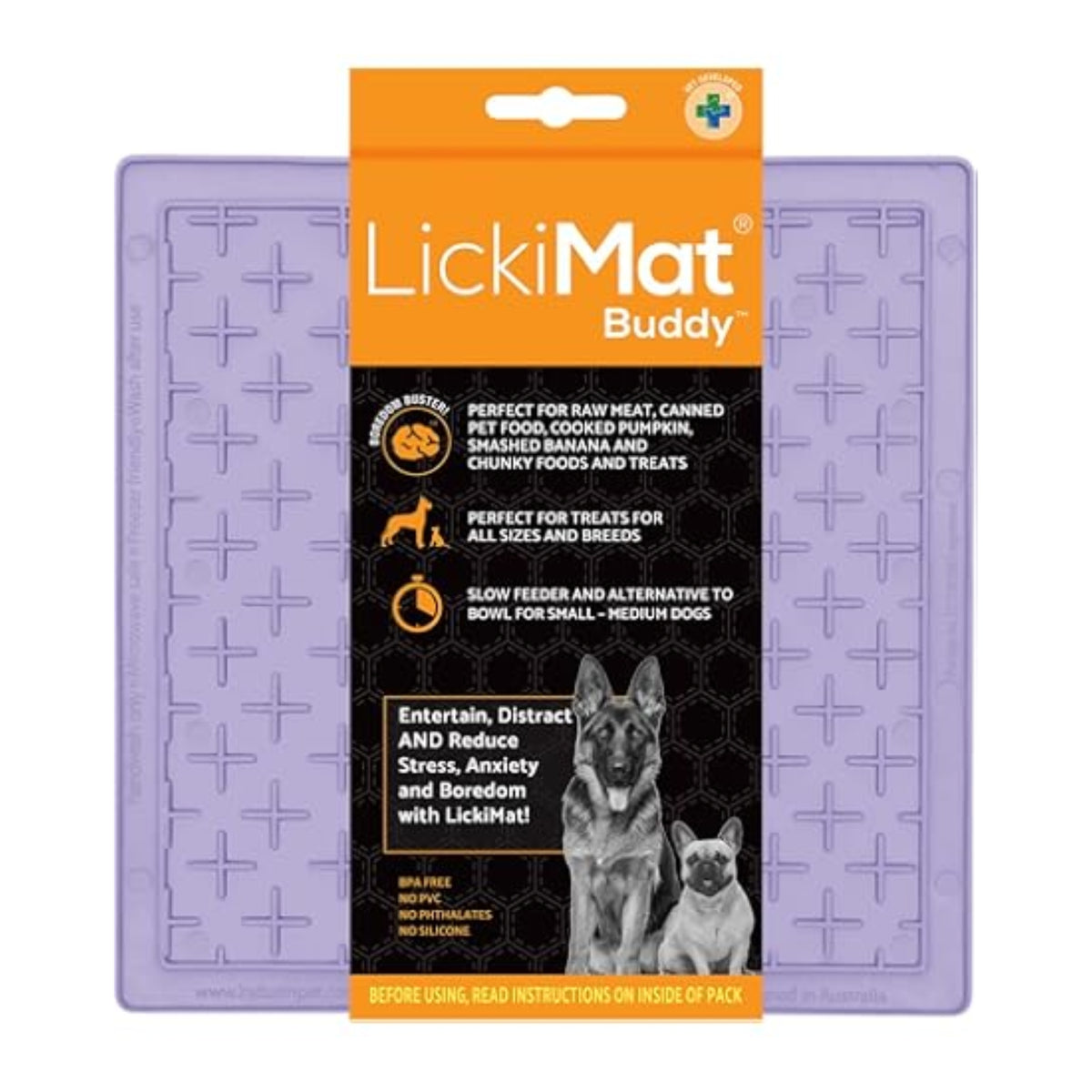 LickiMat Classic Buddy Schleckmatte für Hunde - Anti-Stress &amp; Beschäftigung