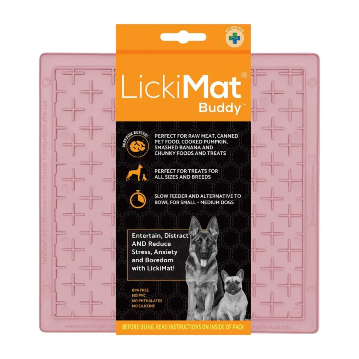 LickiMat Classic Buddy Schleckmatte für Hunde - Anti-Stress &amp; Beschäftigung