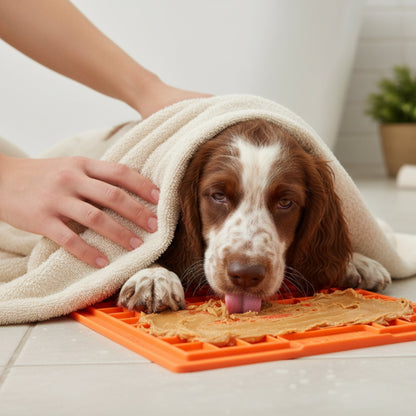 LickiMat Classic Playdate Schleckmatte – Anti - Stress &amp; Beruhigung für ängstliche Hunde - Woofshack