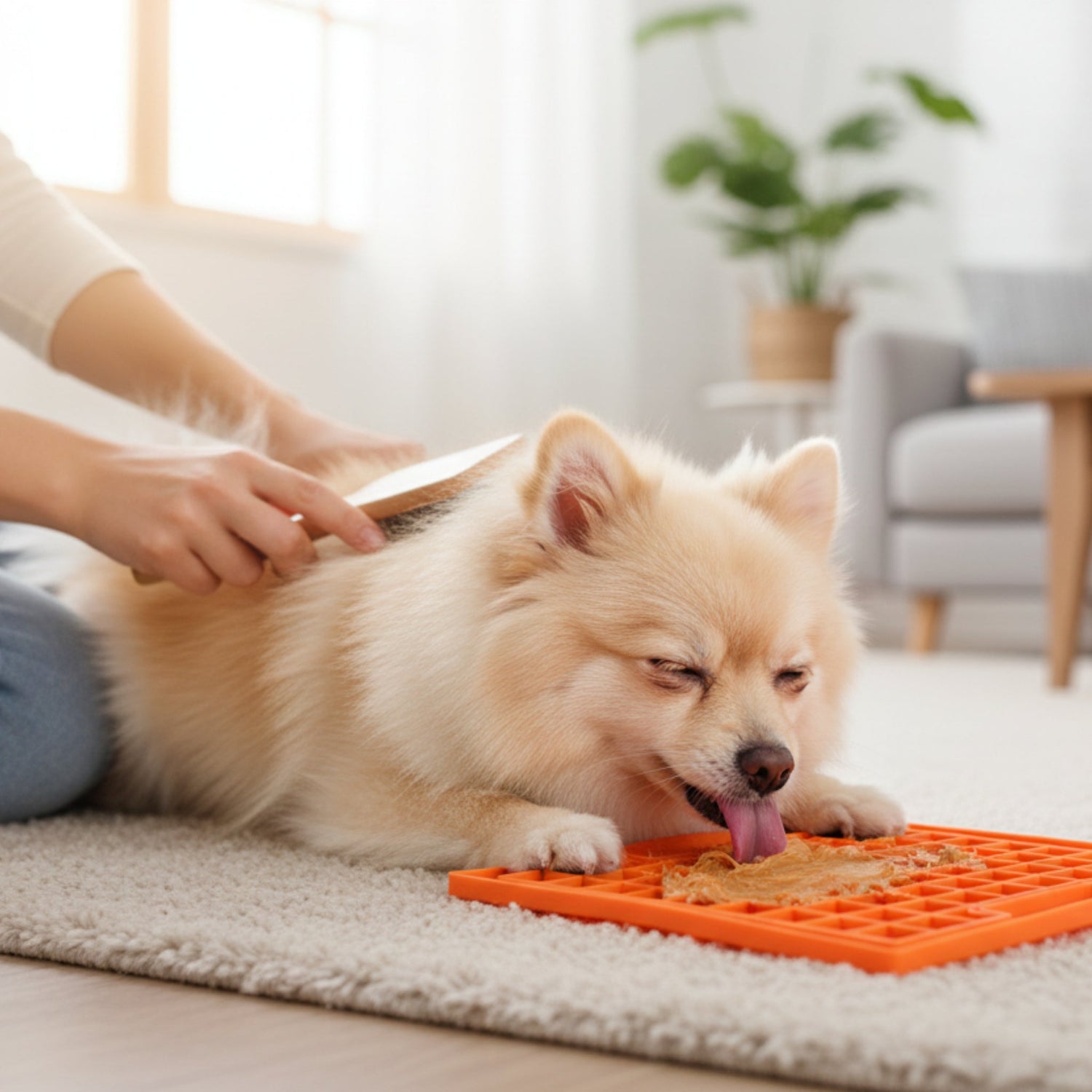 LickiMat Classic Playdate Schleckmatte – Anti - Stress &amp; Beruhigung für ängstliche Hunde - Woofshack