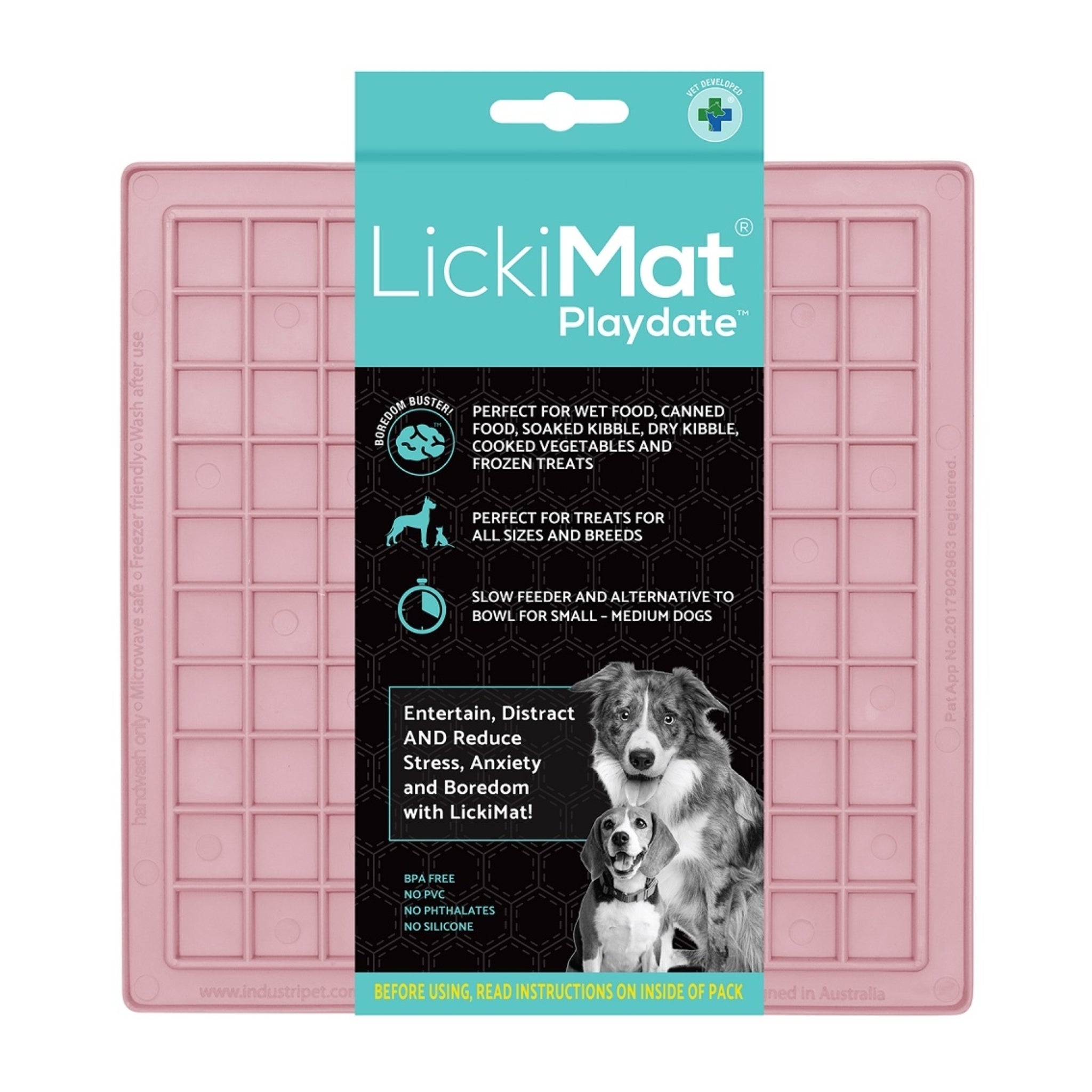 LickiMat Classic Playdate Schleckmatte – Anti-Stress &amp; Beruhigung für ängstliche Hunde