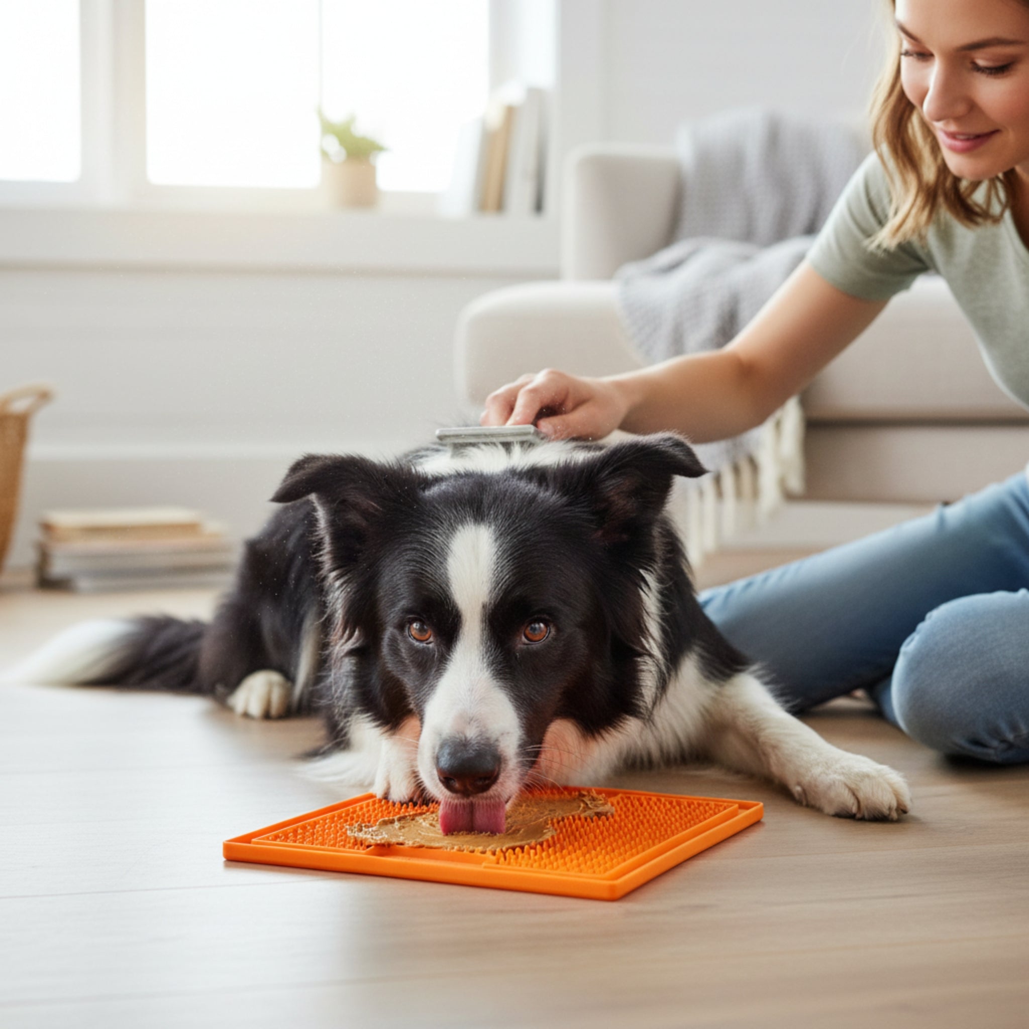 LickiMat Classic Soother – Beruhigende Schleckmatte für entspannte Hunde bei Stress &amp; Langeweile - Woofshack