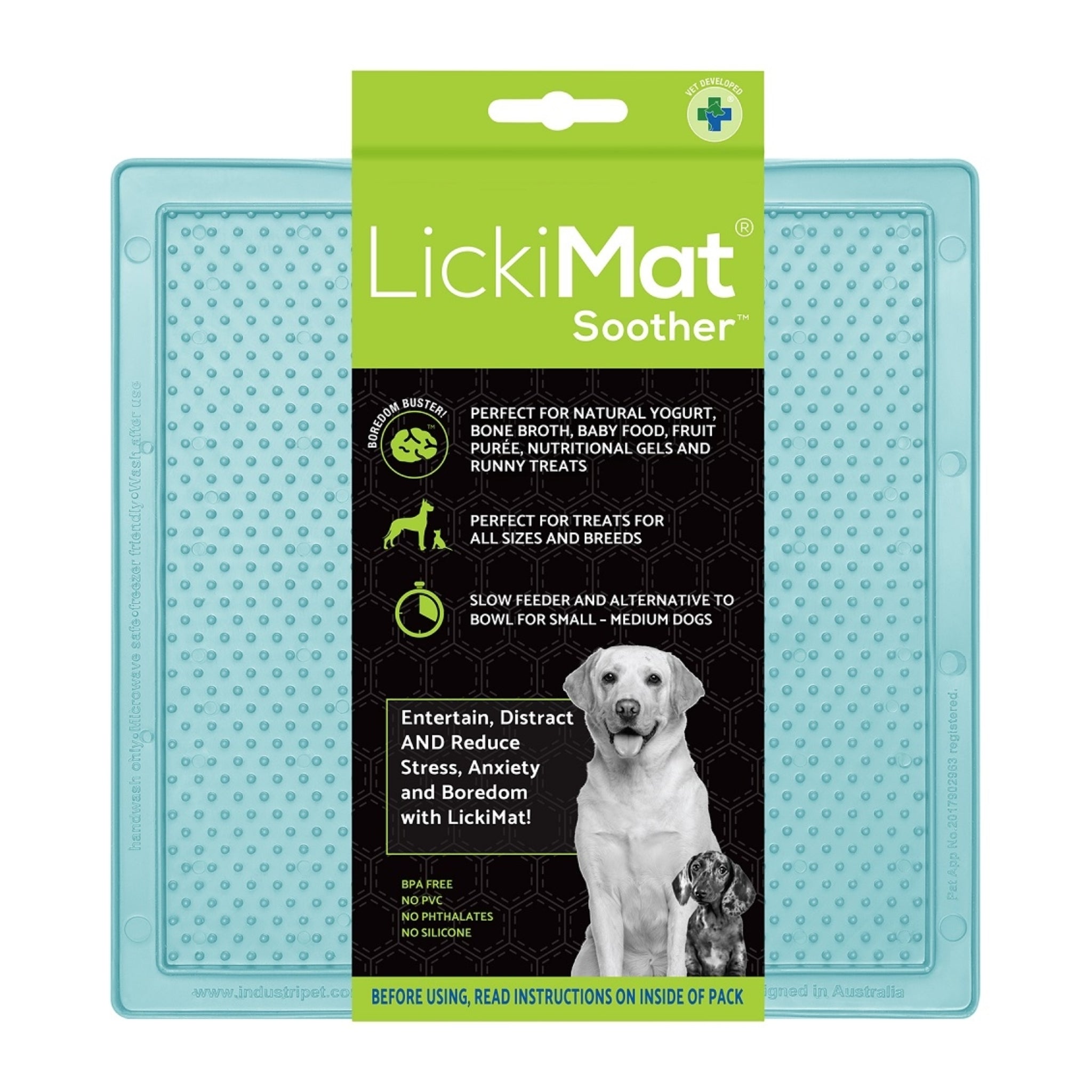 LickiMat Classic Soother – Beruhigende Schleckmatte für entspannte Hunde bei Stress &amp; Langeweile