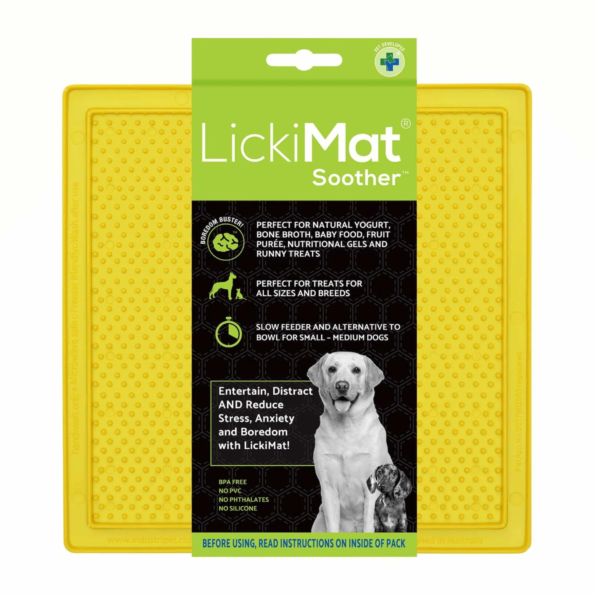 LickiMat Classic Soother – Beruhigende Schleckmatte für entspannte Hunde bei Stress &amp; Langeweile