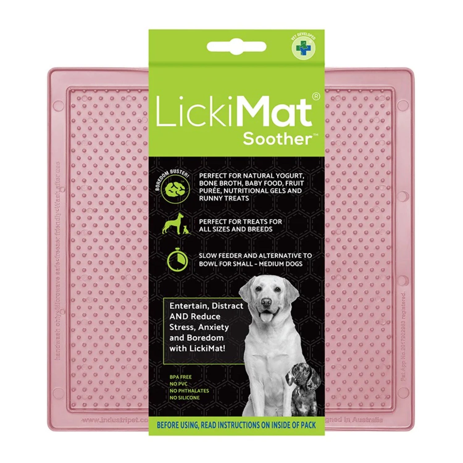LickiMat Classic Soother – Beruhigende Schleckmatte für entspannte Hunde bei Stress &amp; Langeweile