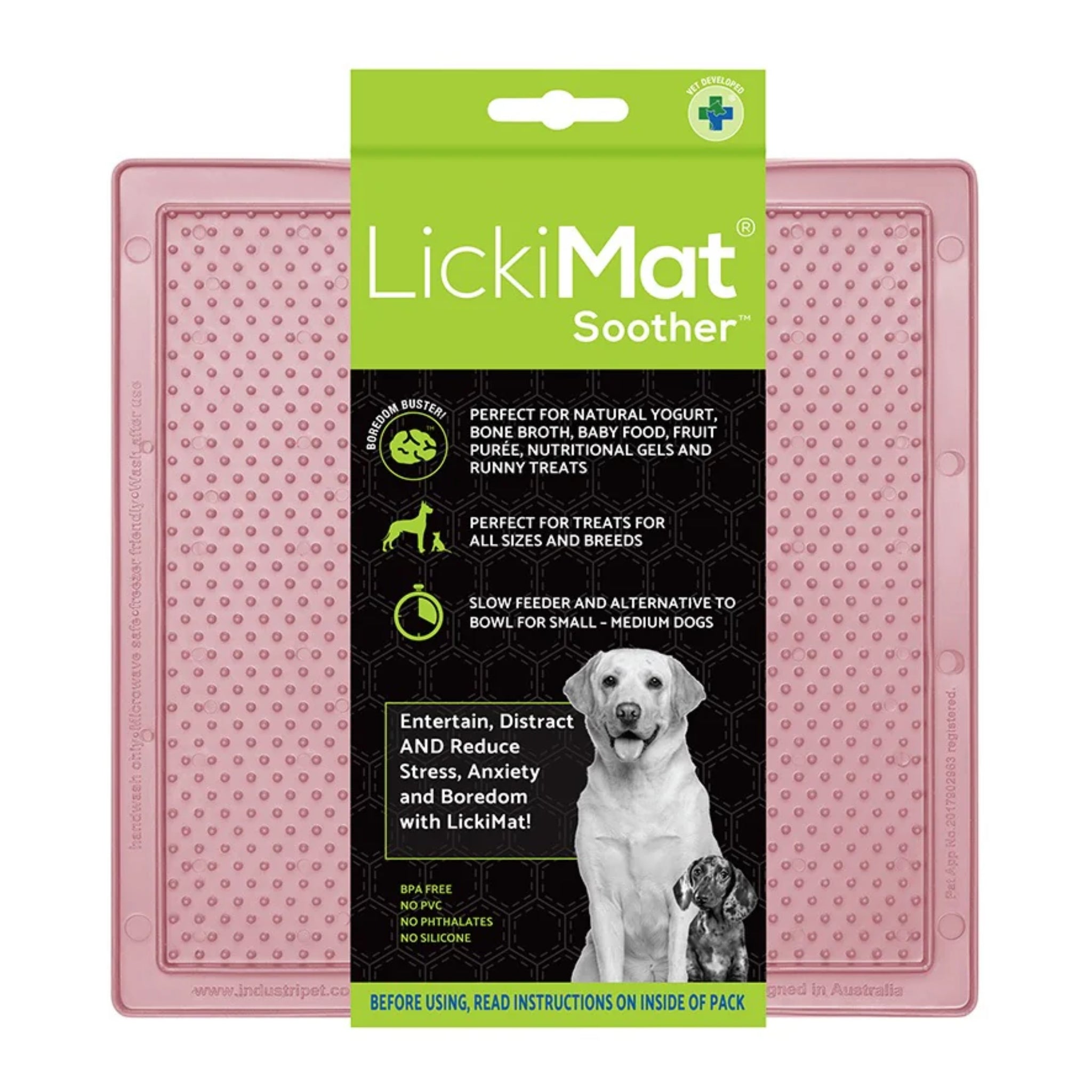 LickiMat Classic Soother – Beruhigende Schleckmatte für entspannte Hunde bei Stress &amp; Langeweile