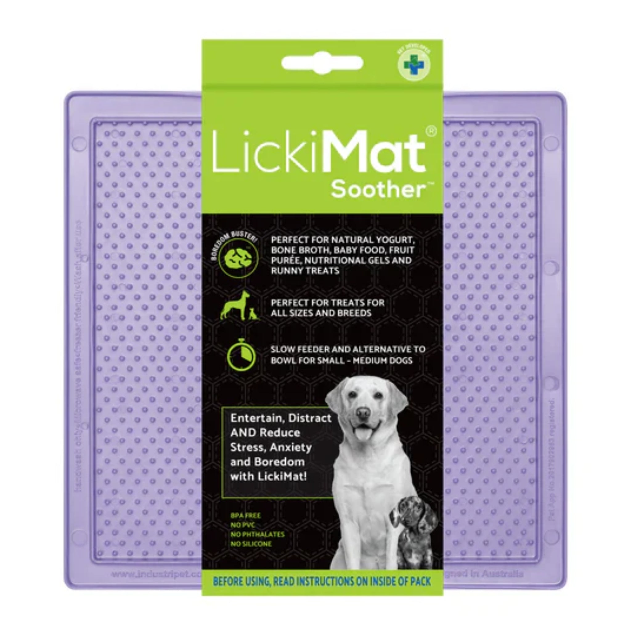 LickiMat Classic Soother – Beruhigende Schleckmatte für entspannte Hunde bei Stress &amp; Langeweile