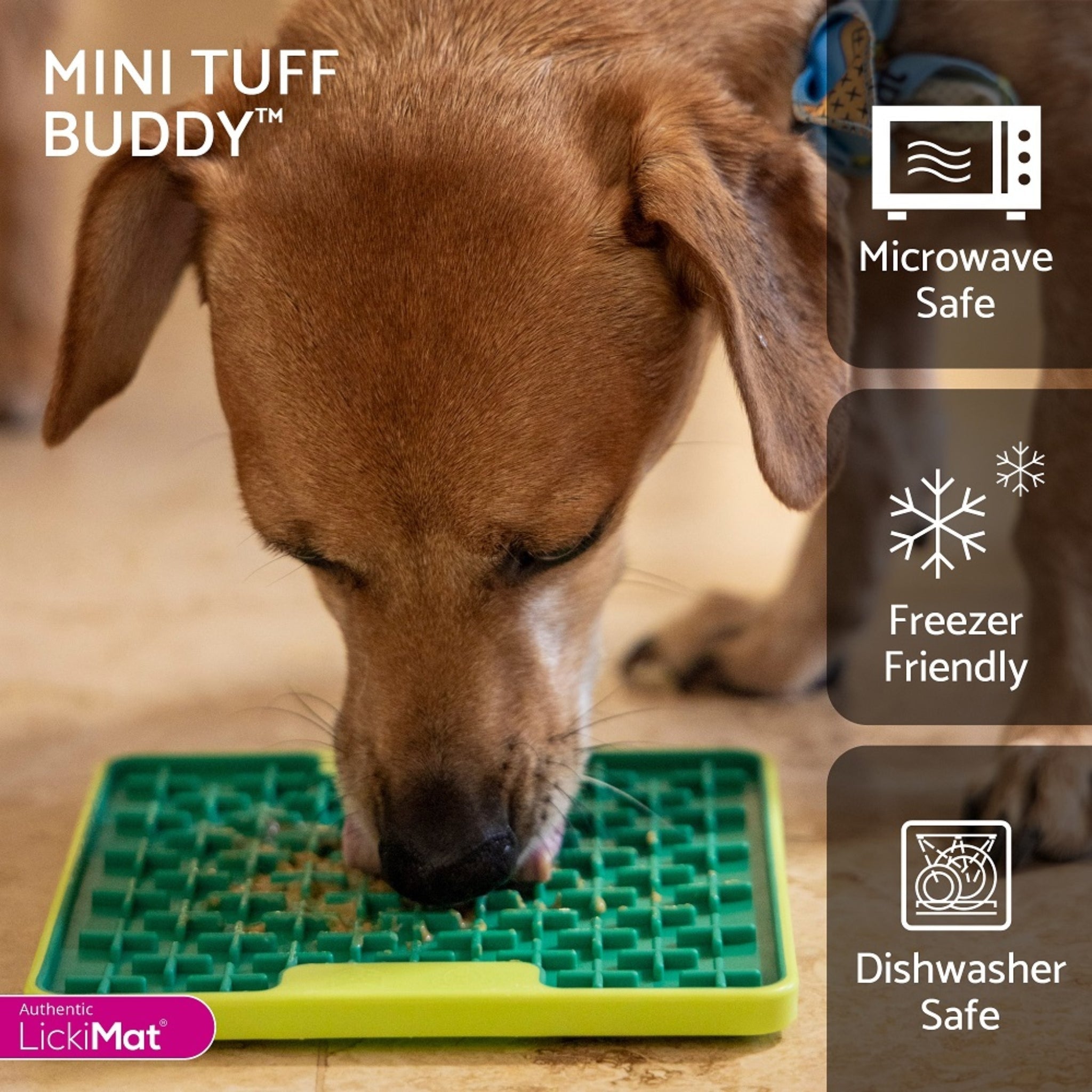 LickiMat Mini Buddy Tuff – Robuste Schleckmatte gegen Langeweile, Stress &amp; Angst bei Hunden - Woofshack