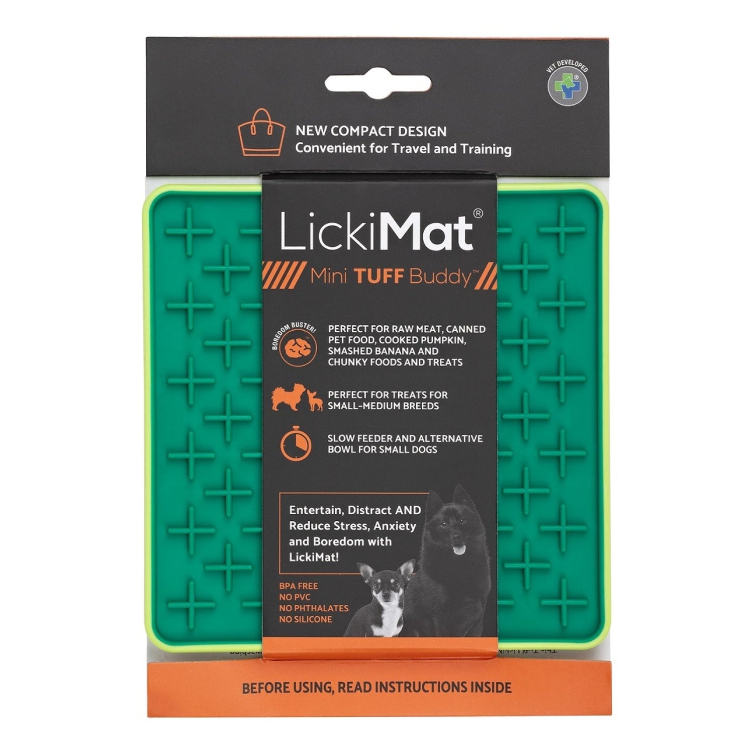 LickiMat Mini Buddy Tuff – Robuste Schleckmatte gegen Langeweile, Stress &amp; Angst bei Hunden - Woofshack