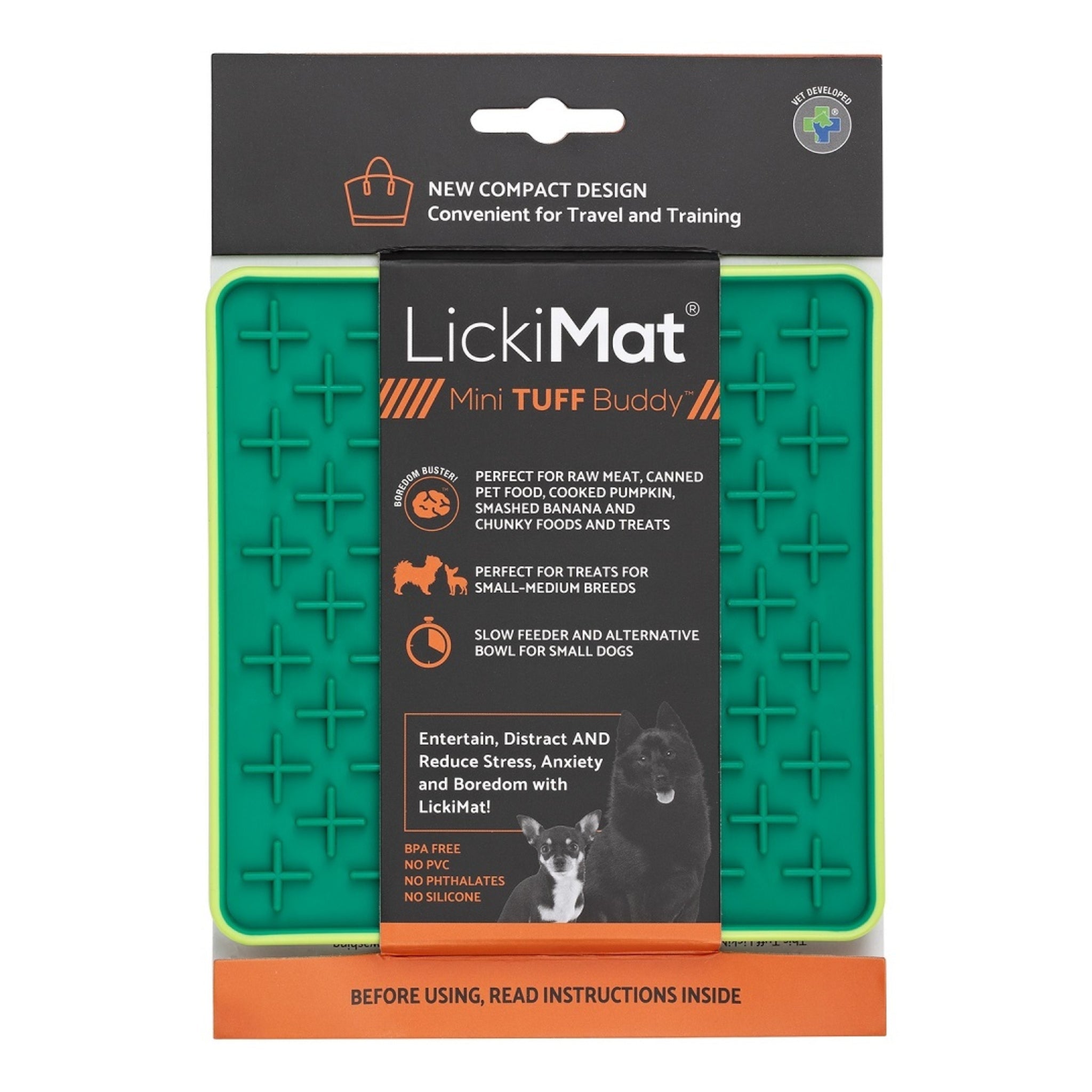 LickiMat Mini Buddy Tuff – Robuste Schleckmatte gegen Langeweile, Stress &amp; Angst bei Hunden - Woofshack