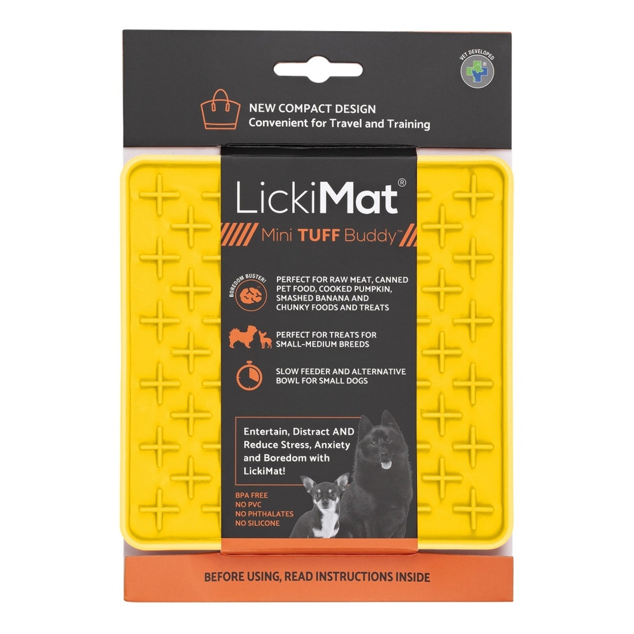 LickiMat Mini Buddy Tuff – Robuste Schleckmatte gegen Langeweile, Stress &amp; Angst bei Hunden - Woofshack
