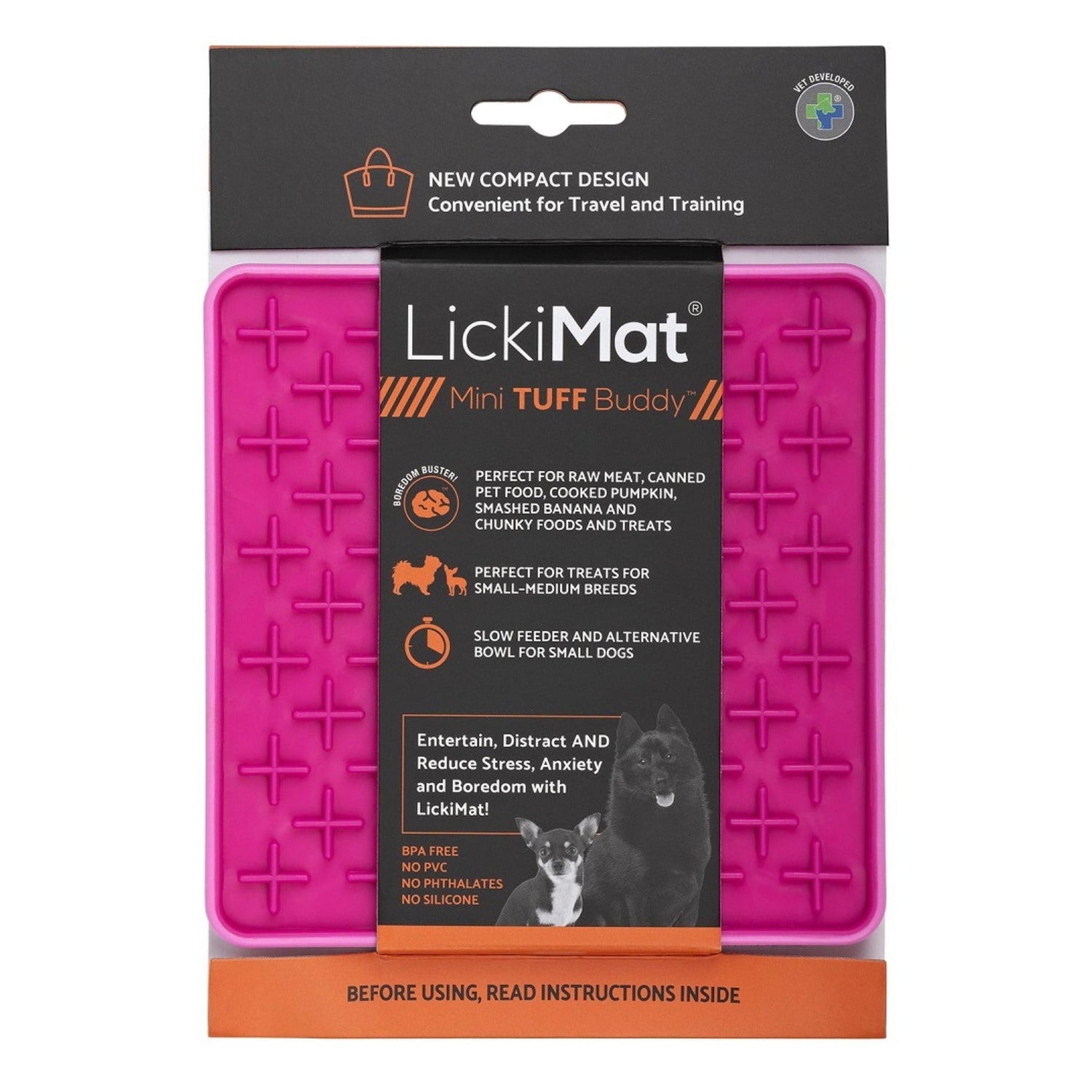 LickiMat Mini Buddy Tuff – Robuste Schleckmatte gegen Langeweile, Stress &amp; Angst bei Hunden - Woofshack