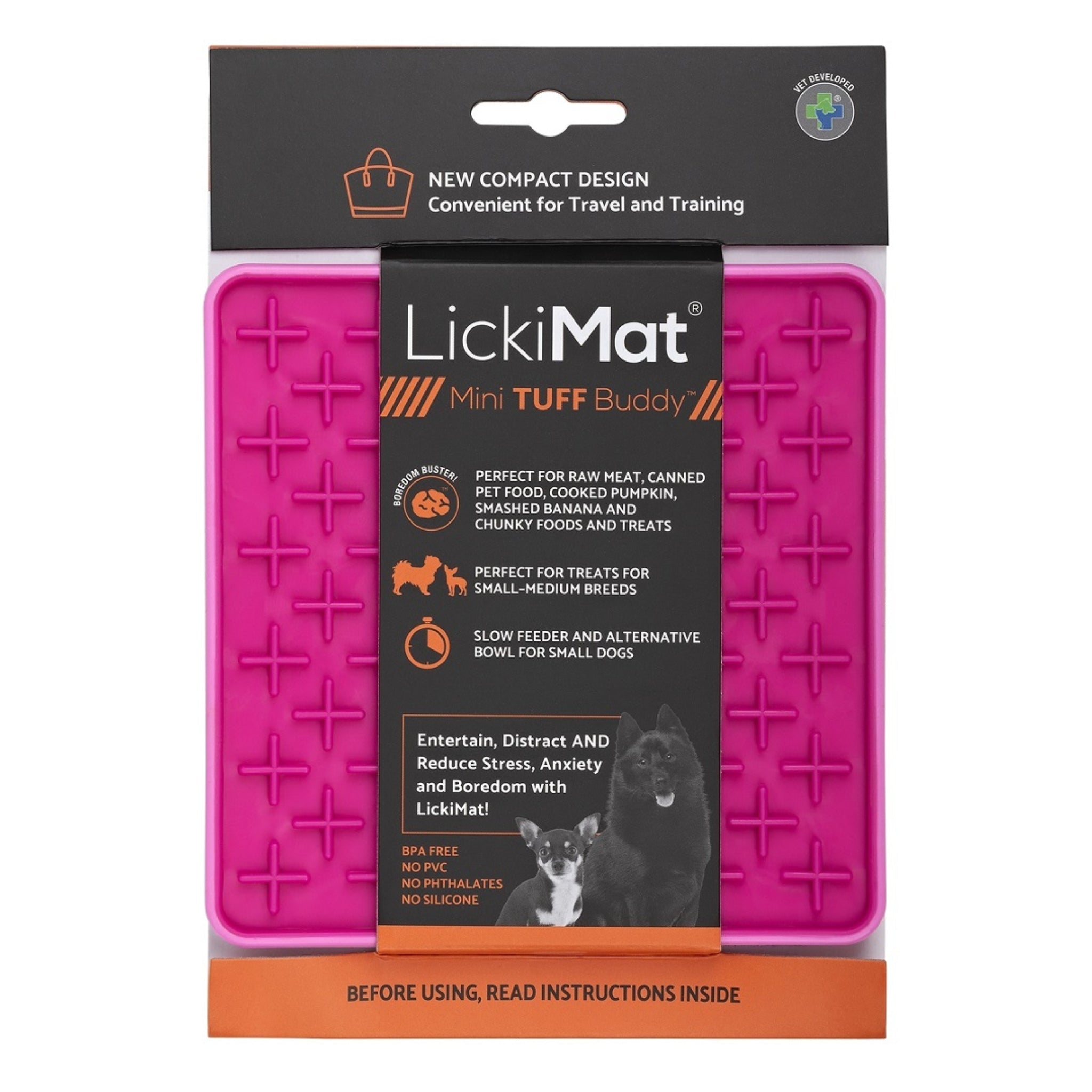 LickiMat Mini Buddy Tuff – Robuste Schleckmatte gegen Langeweile, Stress &amp; Angst bei Hunden - Woofshack