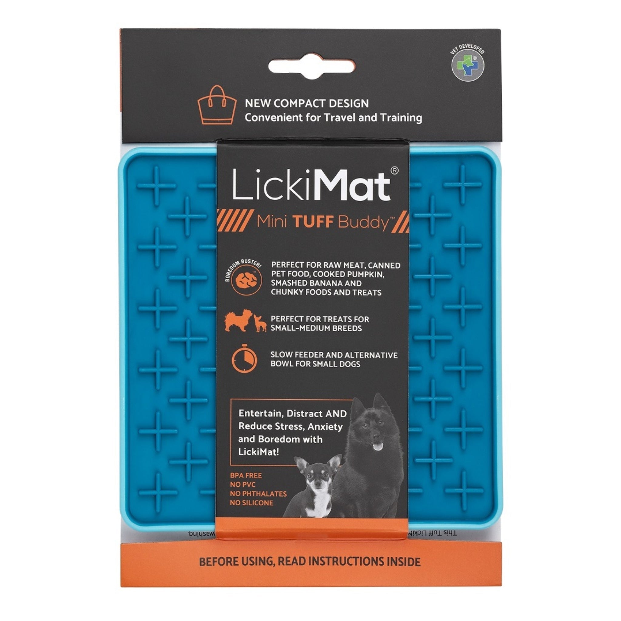 LickiMat Mini Buddy Tuff – Robuste Schleckmatte gegen Langeweile, Stress &amp; Angst bei Hunden - Woofshack