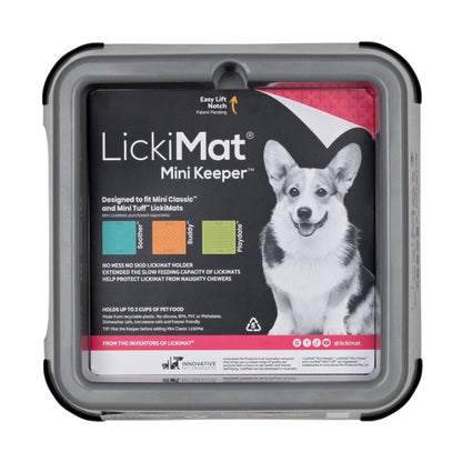 LickiMat Mini Keeper – Rutschfester Halterahmen für Schleckmatten | Sicheres Leckerli-Erlebnis ohne Verrutschen - Woofshack