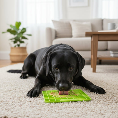 LickiMat Mini Playdate – Die beruhigende Anti-Stress Schleckmatte für kleine &amp; mittelgroße Hunde | Slow Feeding, mentale Auslastung &amp; pure Entspannung - Woofshack