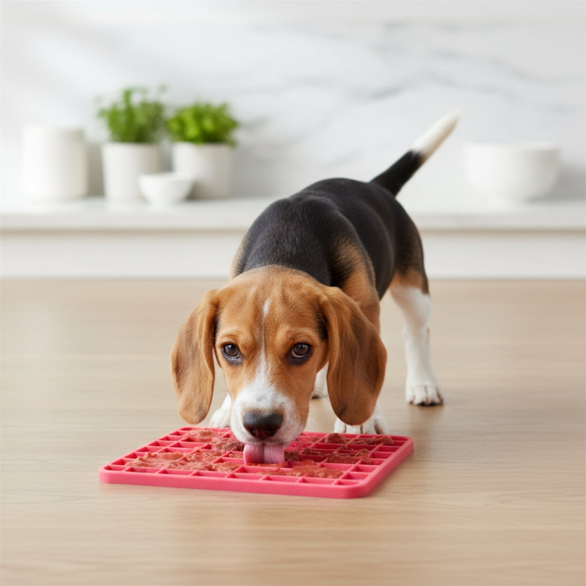 LickiMat Mini Playdate – Die beruhigende Anti-Stress Schleckmatte für kleine &amp; mittelgroße Hunde | Slow Feeding, mentale Auslastung &amp; pure Entspannung - Woofshack