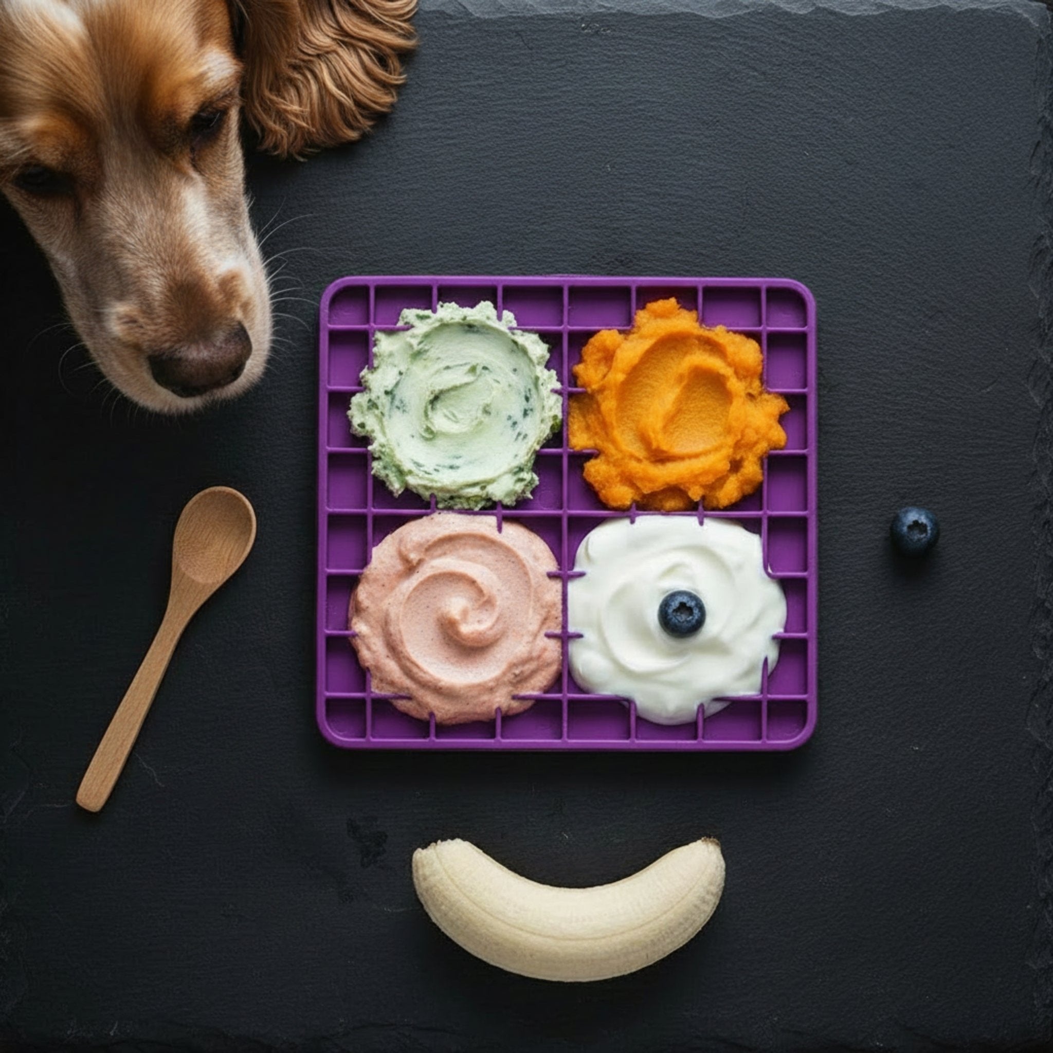 LickiMat Mini Playdate – Die beruhigende Anti-Stress Schleckmatte für kleine &amp; mittelgroße Hunde | Slow Feeding, mentale Auslastung &amp; pure Entspannung - Woofshack