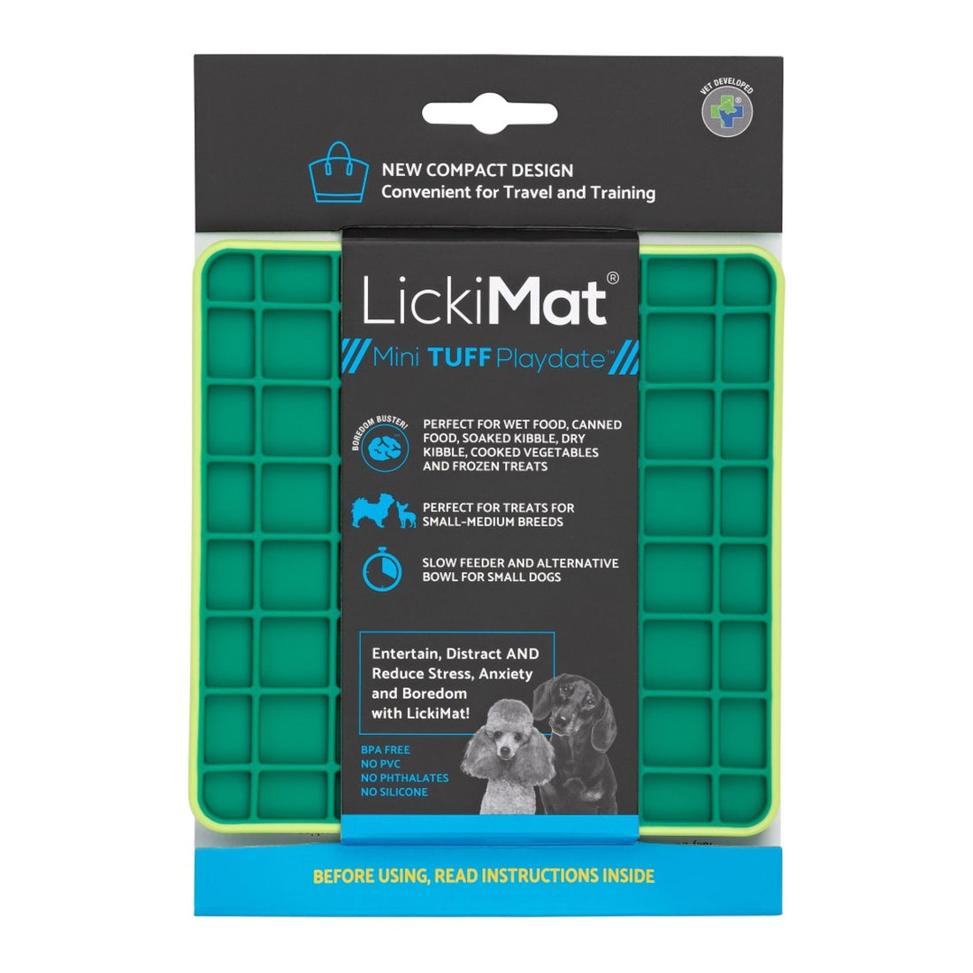 LickiMat Mini Playdate Tuff – Die robuste Schleckmatte für Hunde, die wirklich beschäftigt &amp; beruhigt - Woofshack
