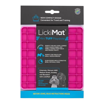 LickiMat Mini Playdate Tuff – Die robuste Schleckmatte für Hunde, die wirklich beschäftigt &amp; beruhigt - Woofshack